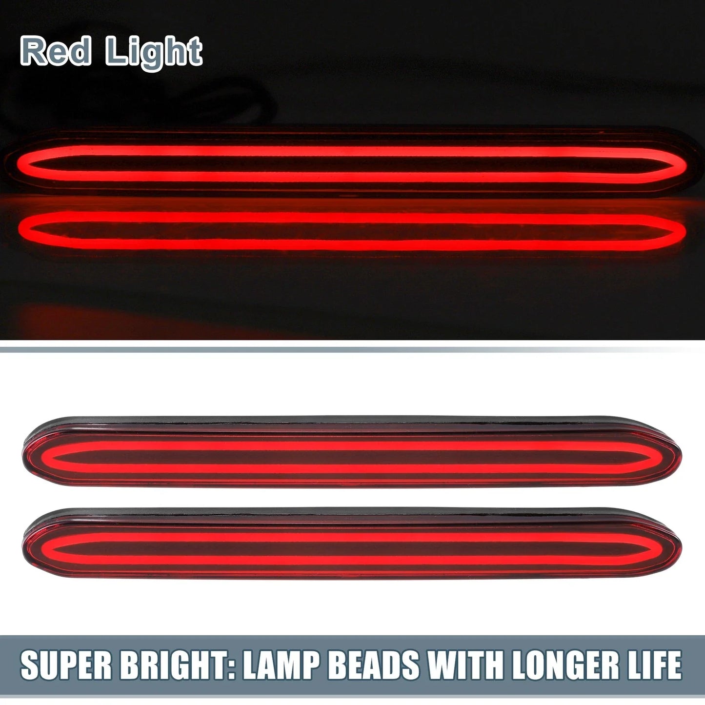 Rear Bumper Reflector Light for Honda Odyssey (2007-2013) - Red 2 x Lights