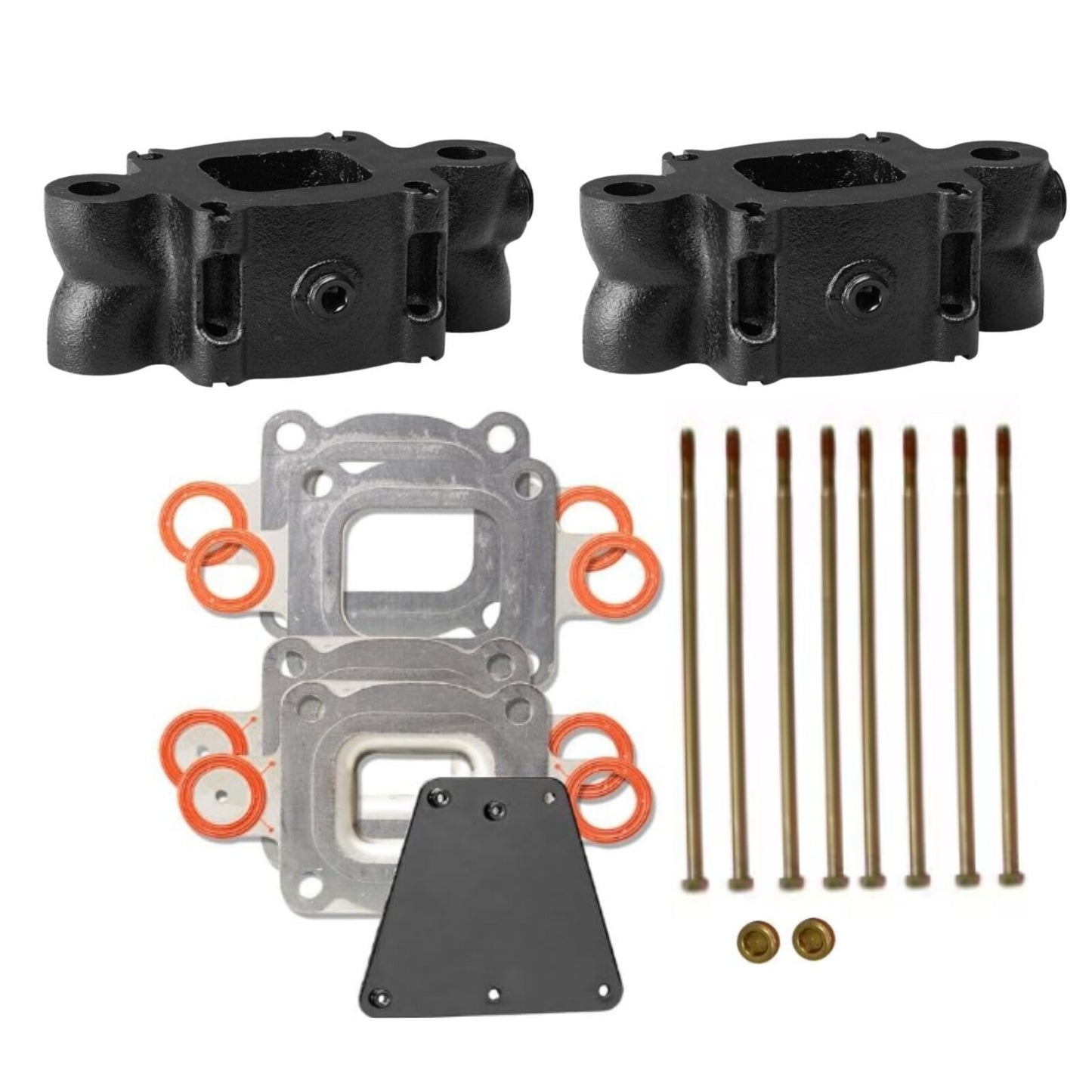 Exhaust Riser Spacer Kit for Mercruiser V6 V8 (3")