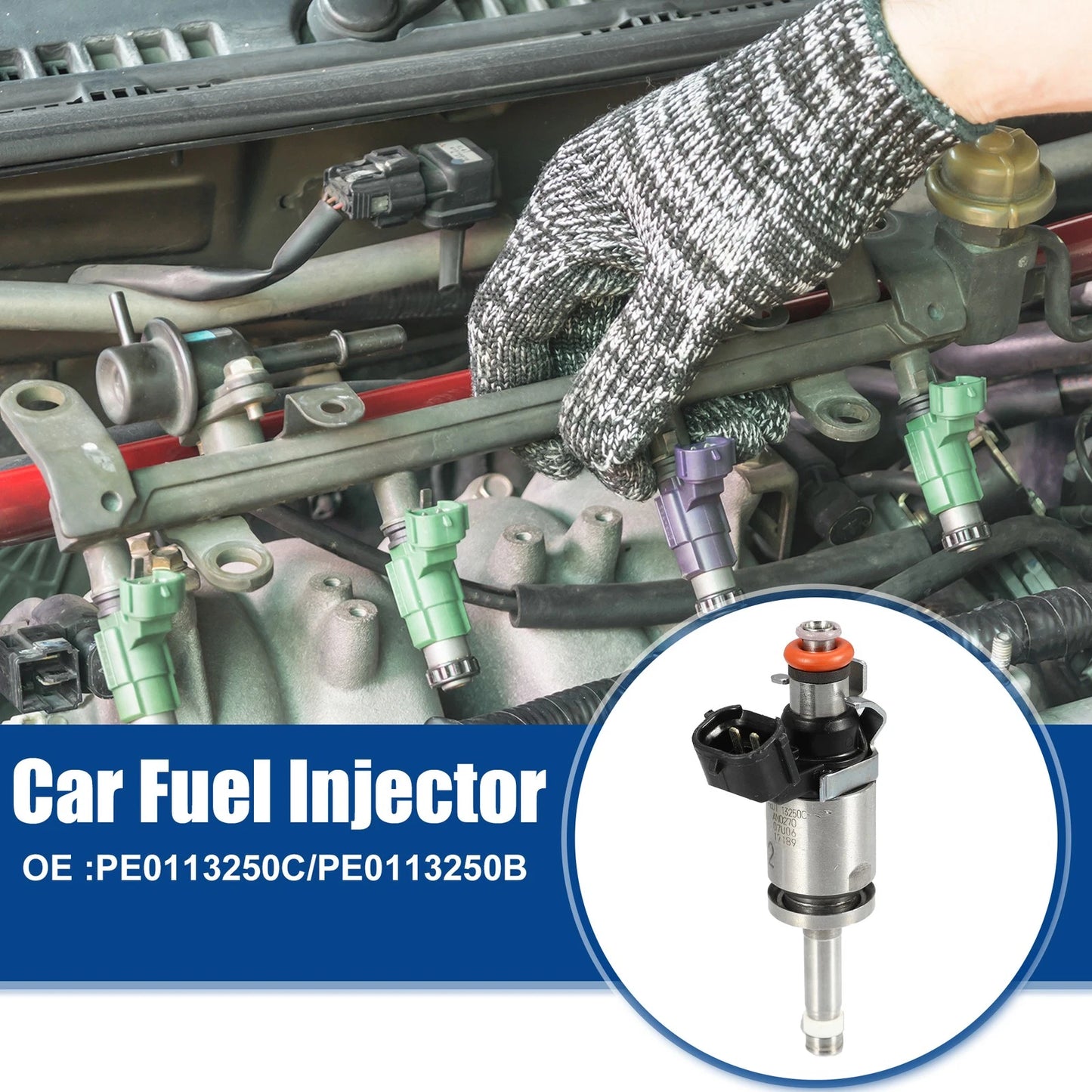 Fuel Injector Nozzle for Mazda 3 2.0L (2012–2018) PE0113250B