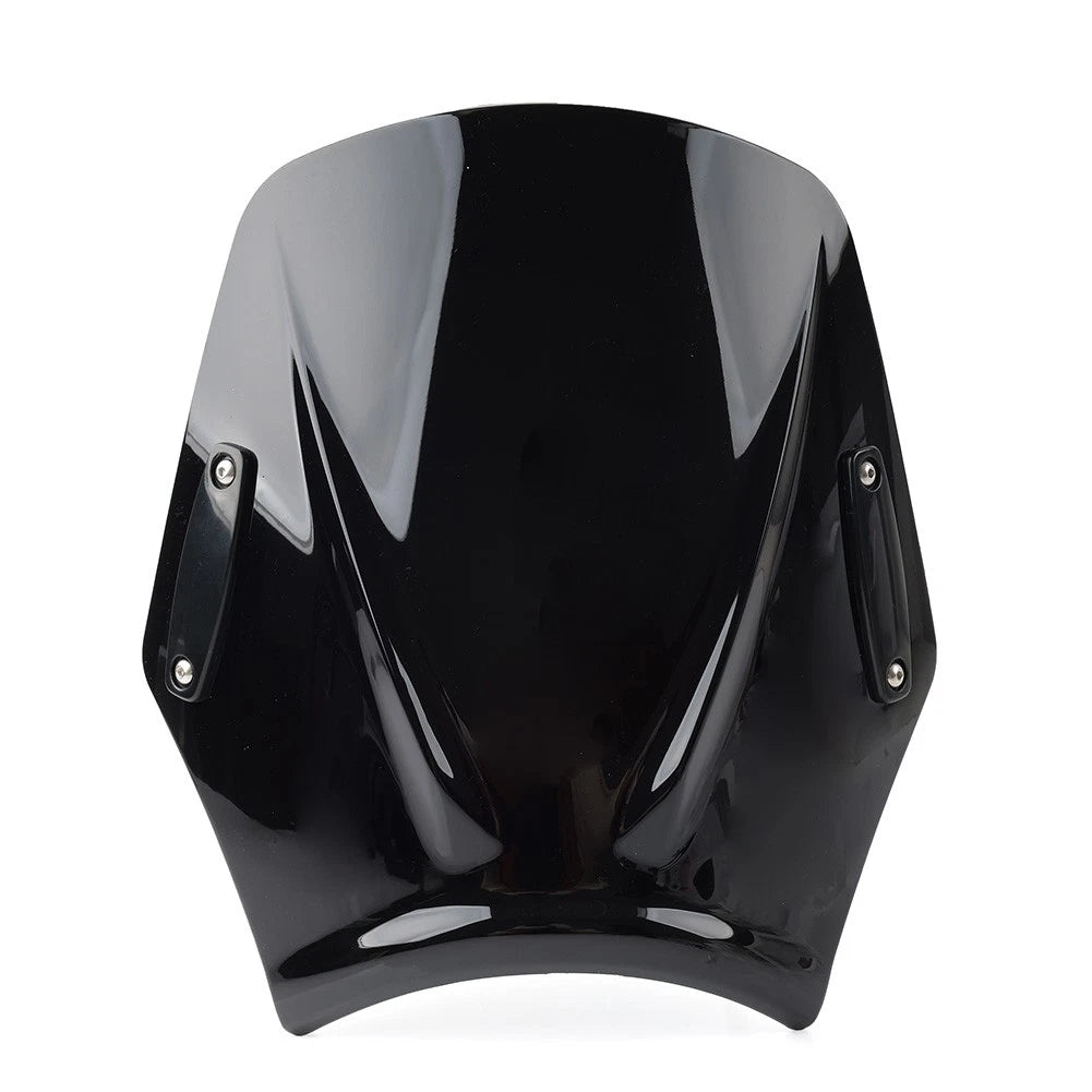 Universal Motorcycle Windshield Deflector for Various Models (Black)