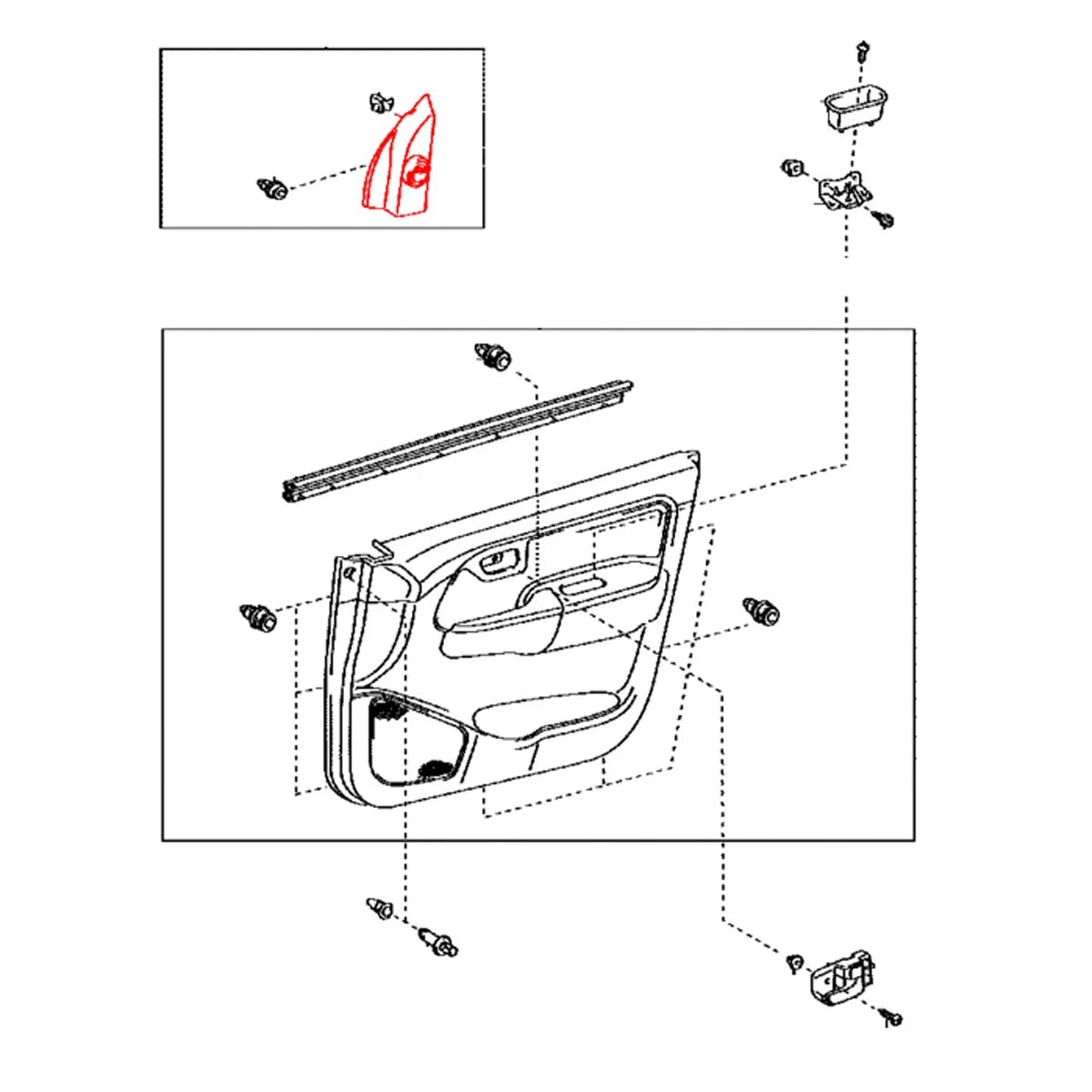 Lower Frame Bracket Garnish for Toyota Hilux Vigo Champ (2005–2015)