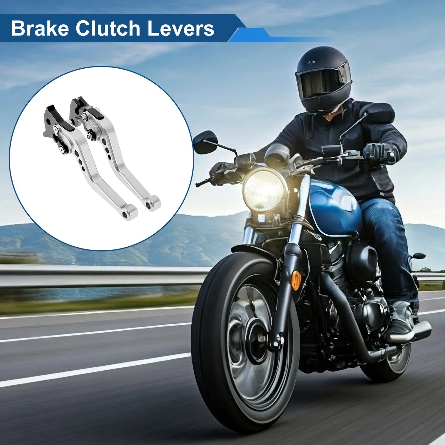 6-Speed Adjustable Brake Clutch Levers for Yamaha Raptor 660 (2001–2004)