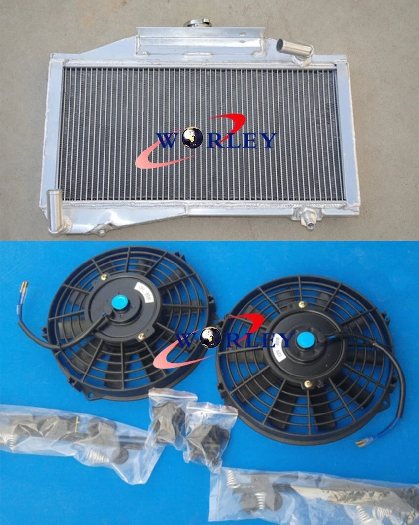 3 Row Aluminum Radiator with Fan for Morris Minor 1000 (1955–1971)