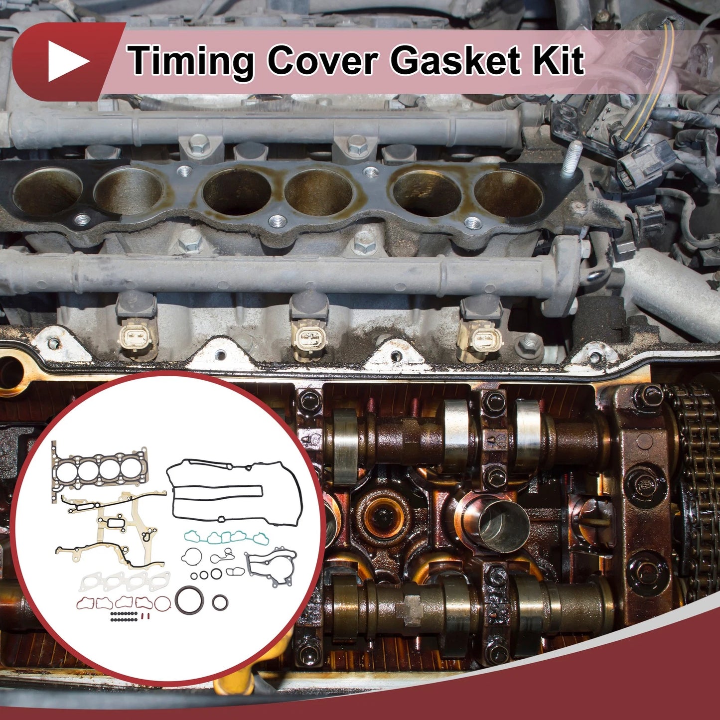 Timing Cover Gasket Kit No.HS54898 for Chevy Cruze 1.4L (2011–2015)