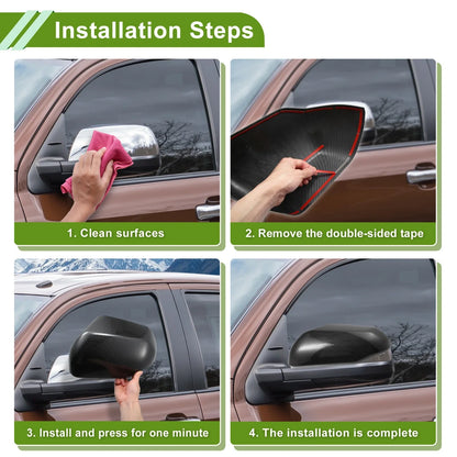 Left Right Side Mirror Cover Caps for CHRYSLER 300/300C (2005-2010)