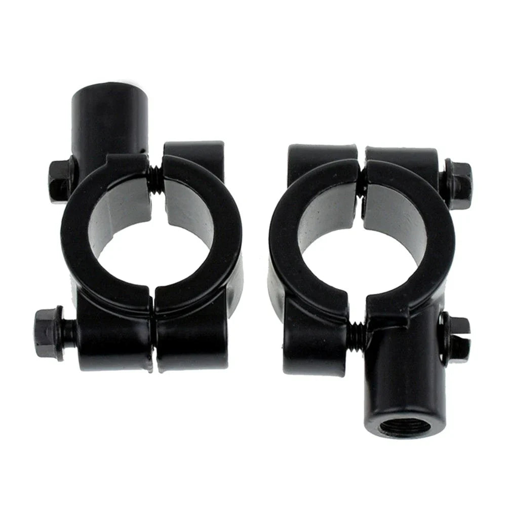 22MM M8 Handlebar Mirror Mount Holder Clamp for Motorcycle Black