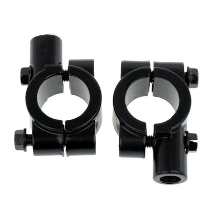 22MM M8 Handlebar Mirror Mount Holder Clamp for Motorcycle Black