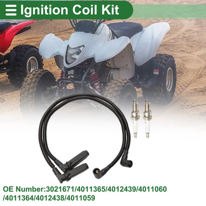 Set of 2 Ignition Coils for Polaris RZR 4 800 EFI (2010) No. 3021671/4011365/4012439