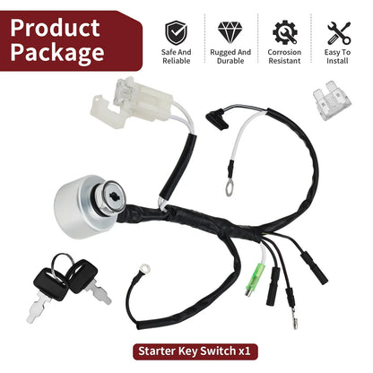 Starter Key Switch Assembly for Honda GX610 GX620 GX670 (1998–2012)