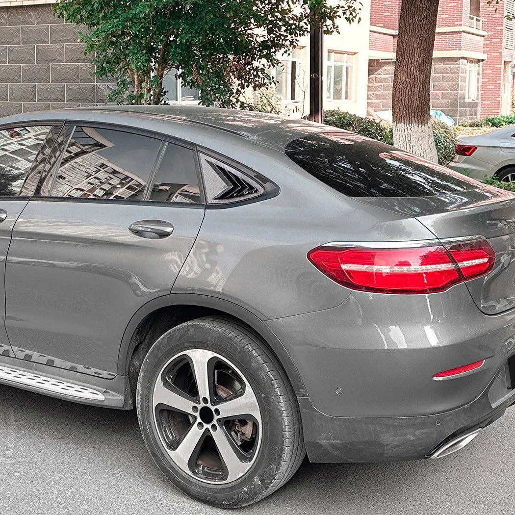 Carbon Style Window Louver Cover for Benz GLC-Class Coupe (2016–2022)