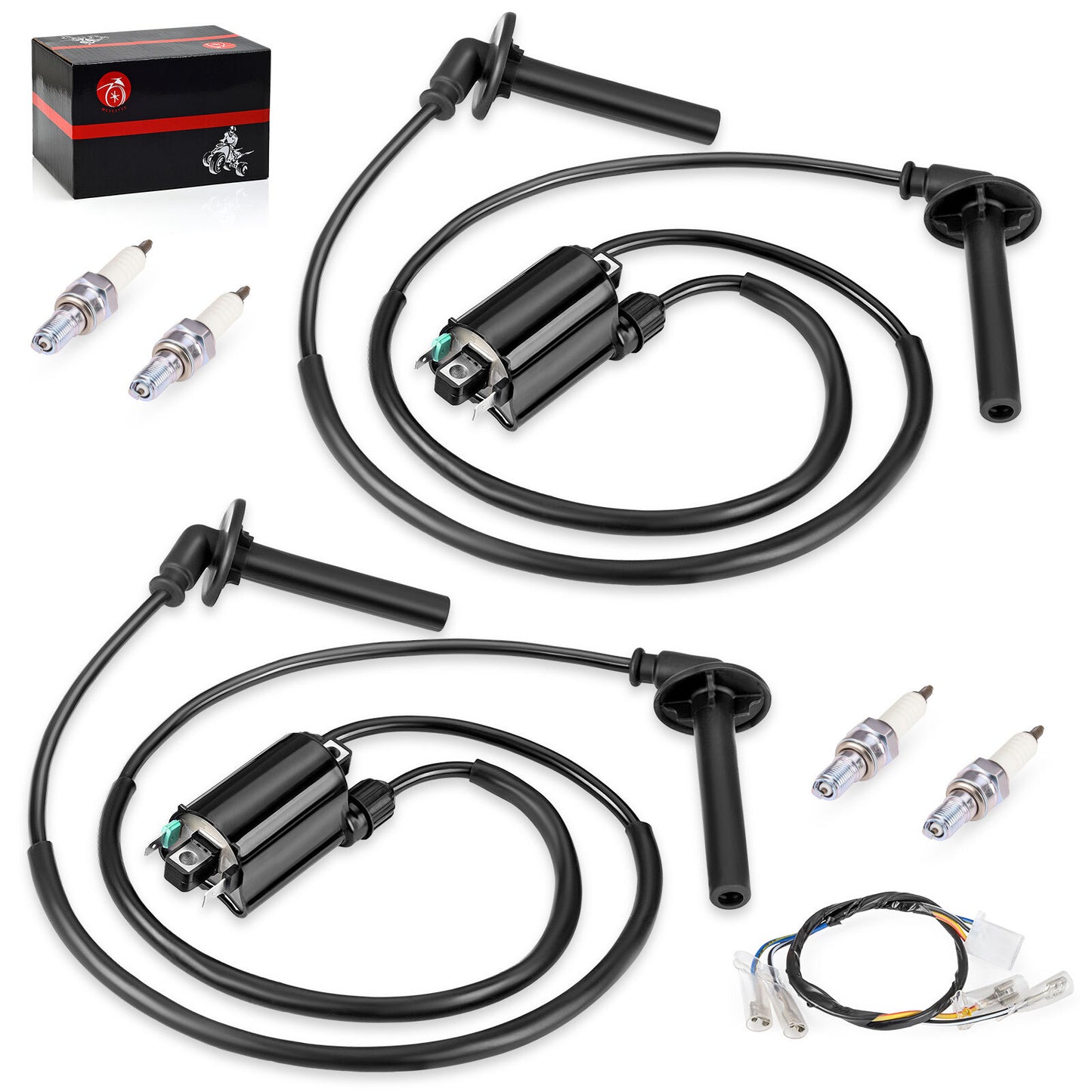 2X Ignition Coil & Spark Plug Set for Honda ST1100 (1991–2003)