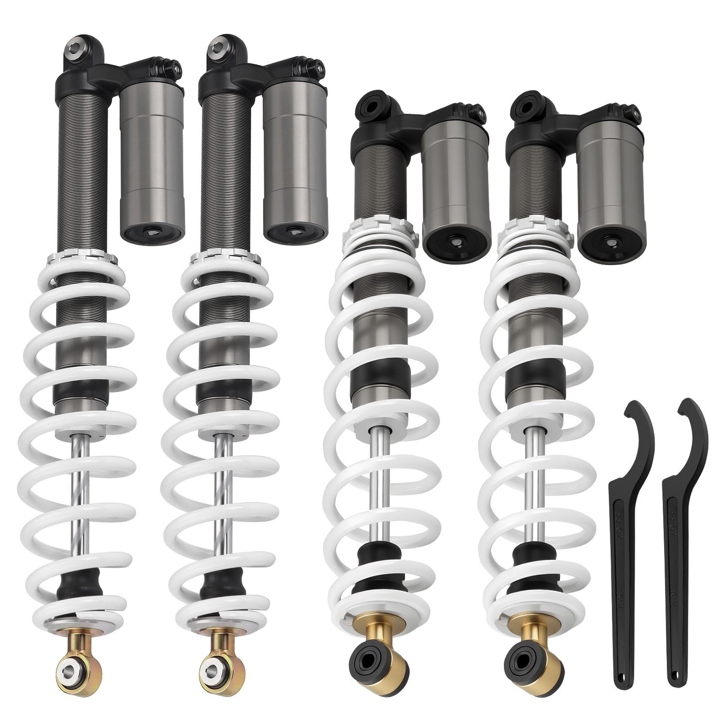 Front and Rear Shocks for Polaris RZR S 800 EFI (2009–2012)