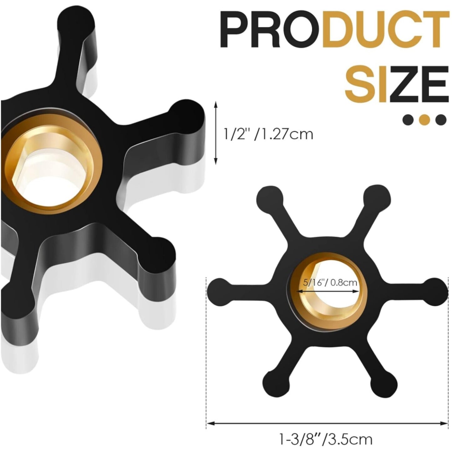 Impeller for Model PAS-30 & PDS-30 Utility Water Transfer Pump (1/10th HP)