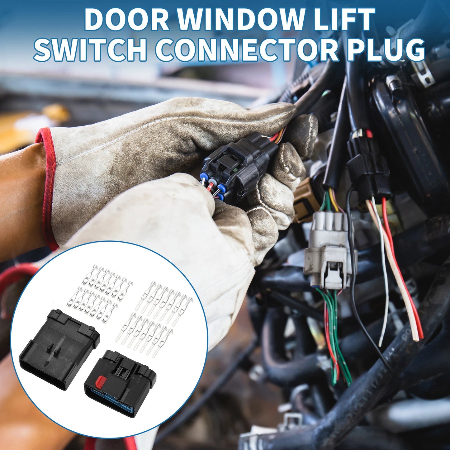 14 Pin Door Window Lift Switch Connector Plug for Jeep