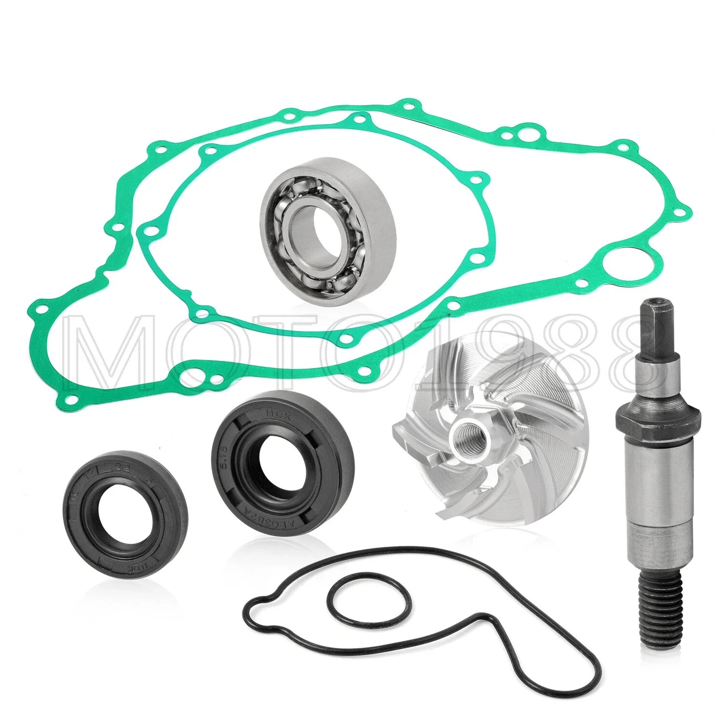 Water Pump Repair Kit Seal Shaft Gaskets for Yamaha YFZ450 (2004–2013)