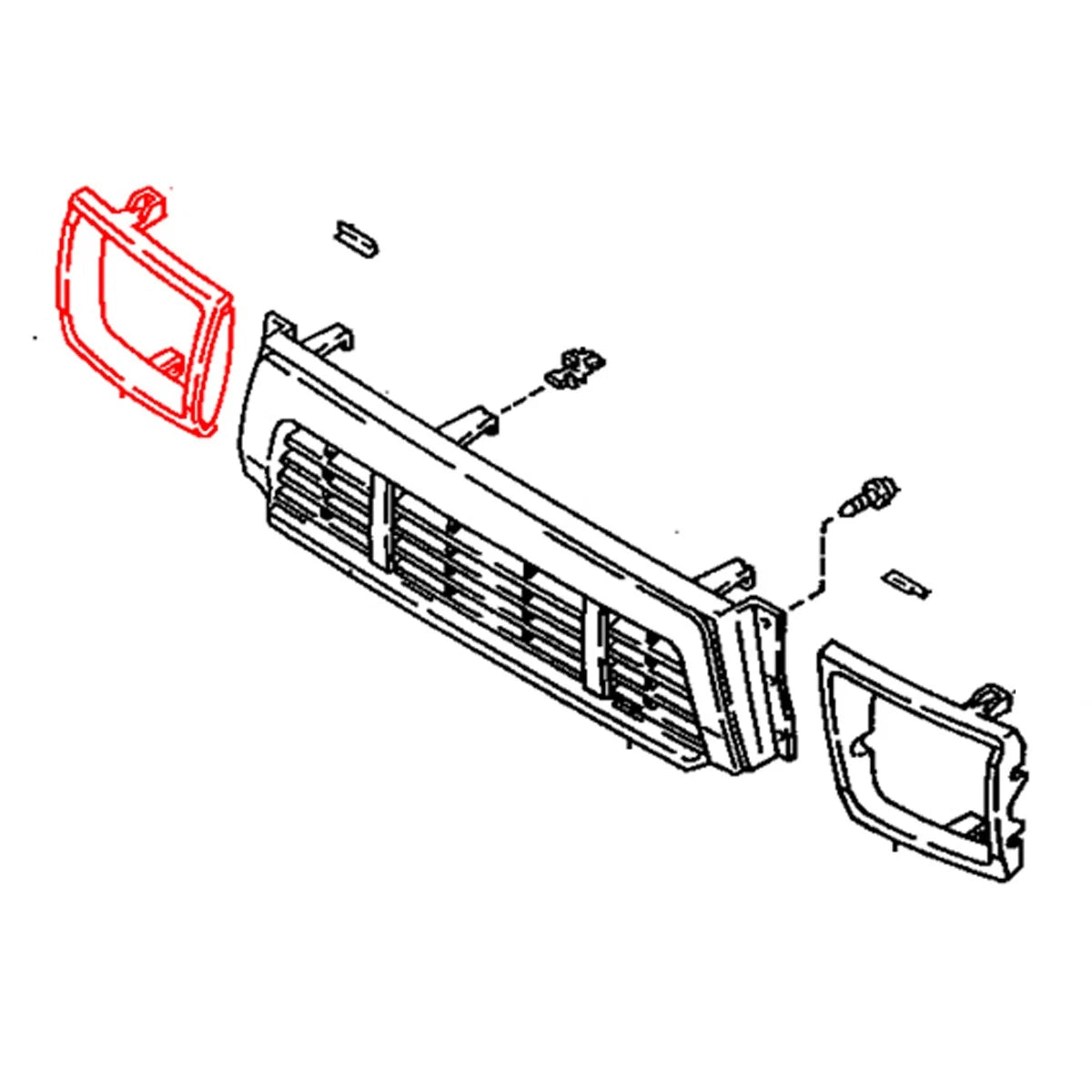 Right Head Lamp Door for Toyota Hilux 4WD (1997–2005)