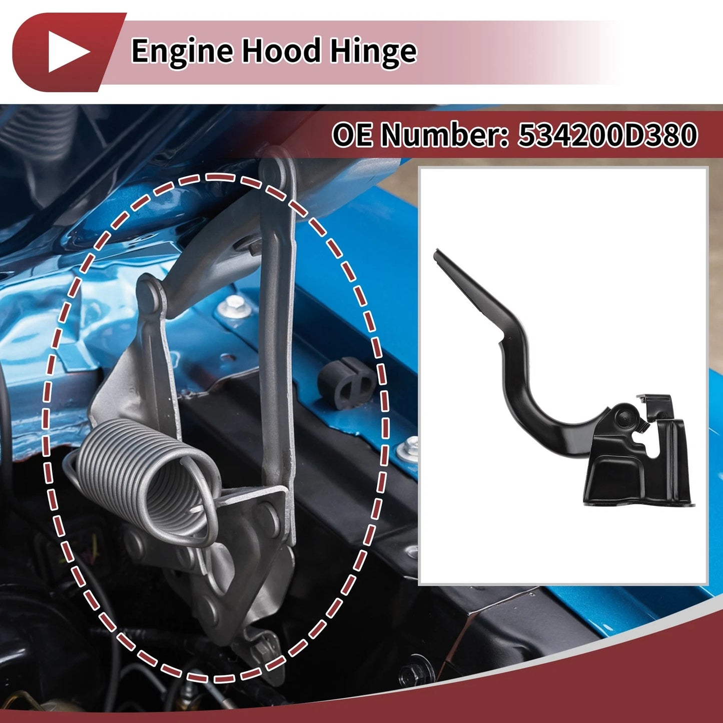 Hood Hinge for Toyota Vios (2014) Left Side