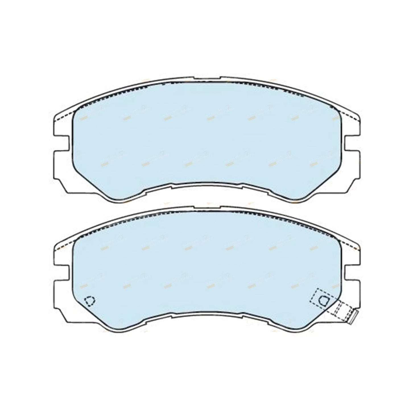 Set of 4 Front Disc Brake Pads for Isuzu Rodeo (1990–2003)