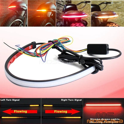 LED Tail Light Strip Tubes for Motorcycle ATV Moped Scooter Snowmobile