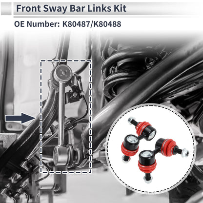 Set of 2 Front Stabilizer Bar Links for Acura RSX (2002–2006) No.K80487/K80488