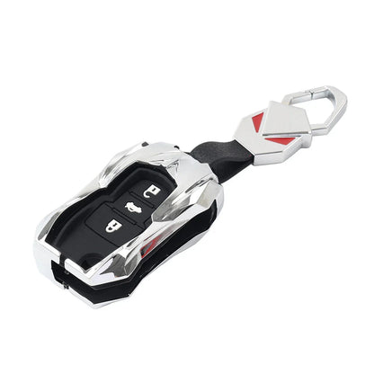 Silver 3-Button Key Remote Cover Case for VW Gran Lavida (2013-2017)