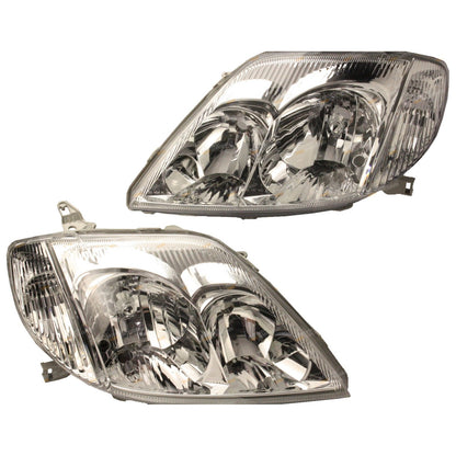 Headlights Pair for Toyota Corolla (2001–2007)