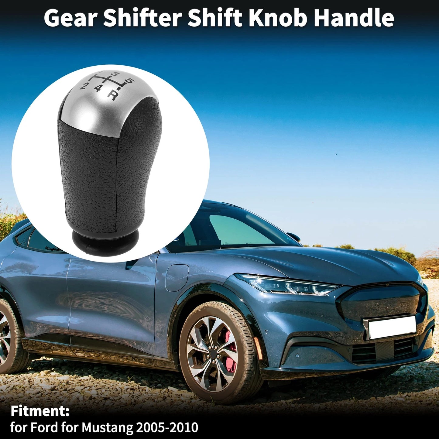 Manual Transmission Gear Shift Knob Handle for Ford Mustang (2005–2014) No.5R3Z7213BAA