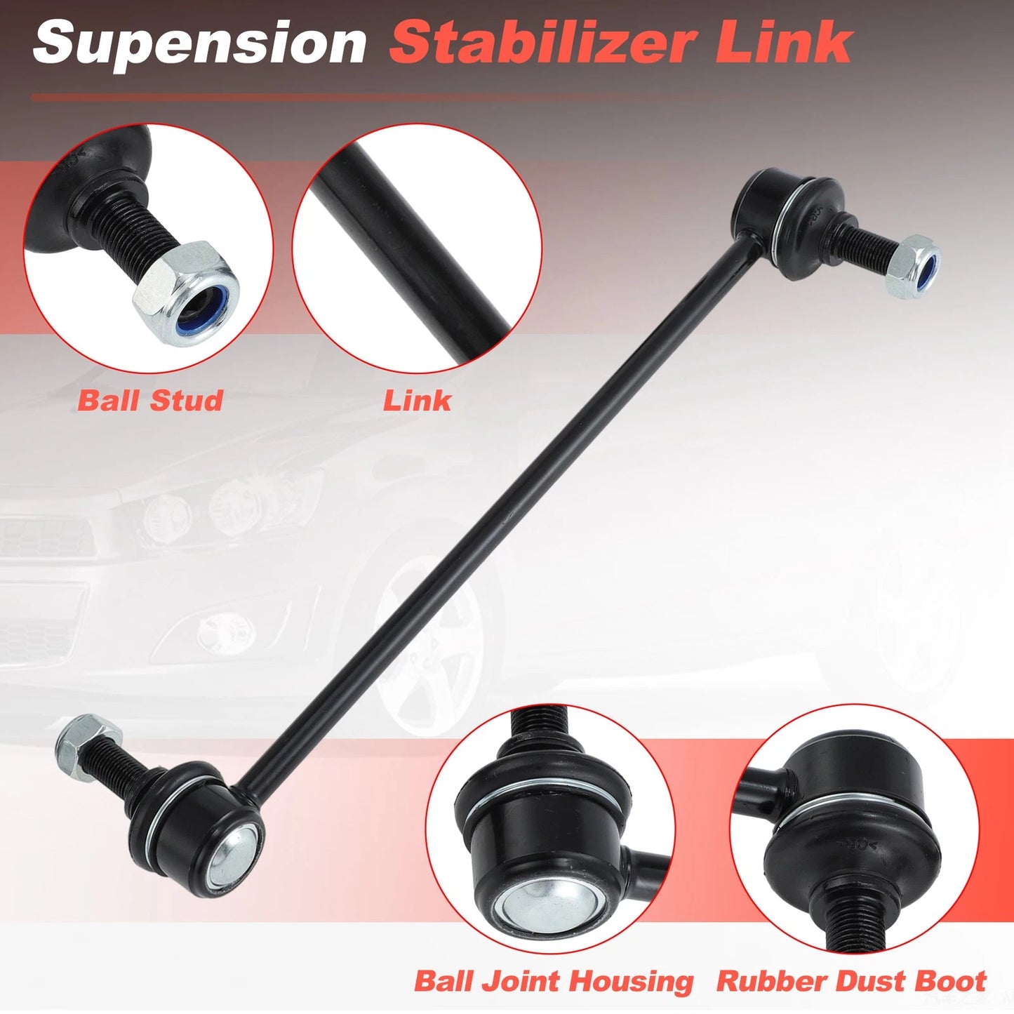 Set of 2 K750630 Front Stabilizer Sway Bar Links for Chevrolet Sonic (2012–2020)