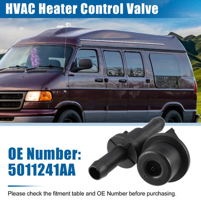 Radiator Water Valve for Dodge Van 1500 B2500 (1996–2003) 5011241AA Plastic Metal Black