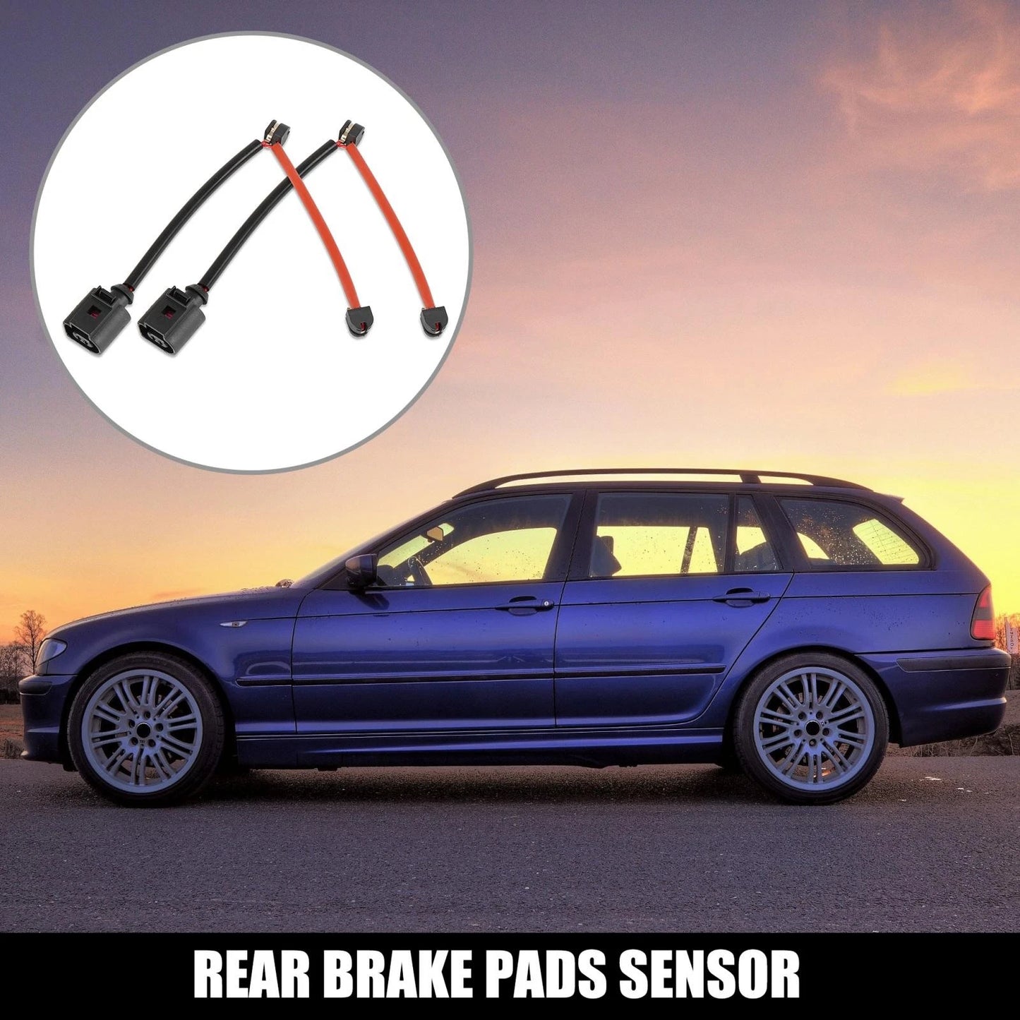 2X Rear Brake Pad Electronic Wear Sensor for Audi Q7 (2007–2015) 7L0907637C