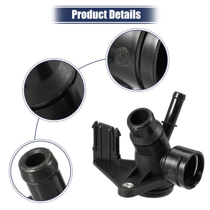 2X Radiator Coolant Hose Flange for Audi A4 (2002–2008)