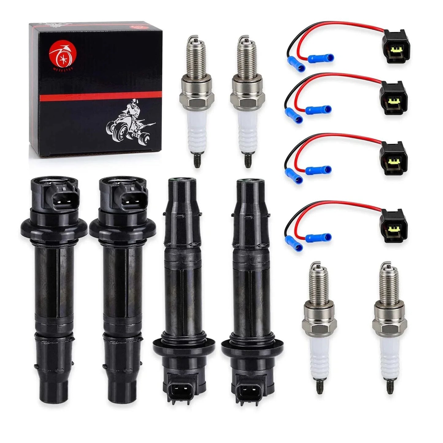 Ignition Coil & Spark Plug for YZF R6/R1/FZ1/FZS1/Vmax