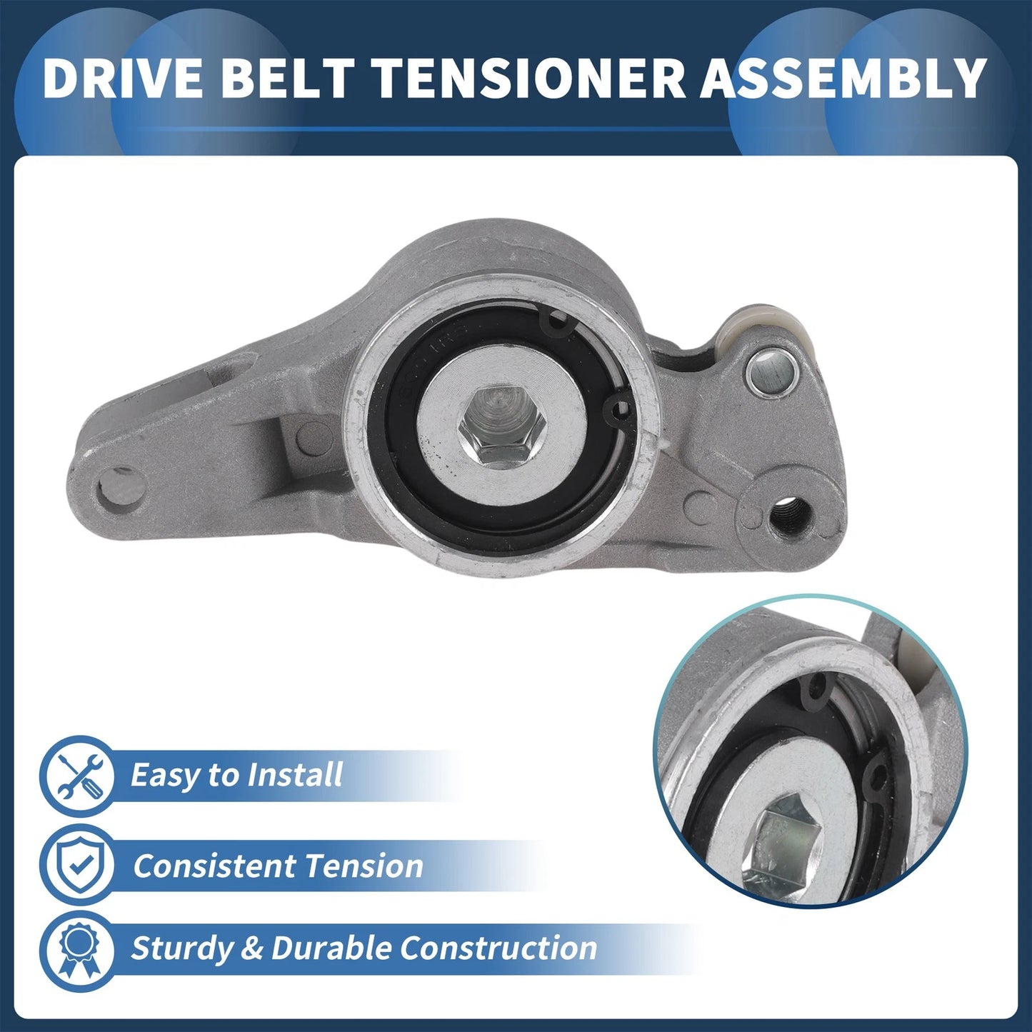 Belt Tensioner for Mercedes-Benz E-Class (1993–1995) No. 6012001773 Metal