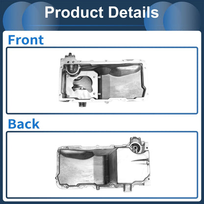 Engine Oil Pan for Chevrolet Express 2500 (2003-2007) - 1 x Aluminum