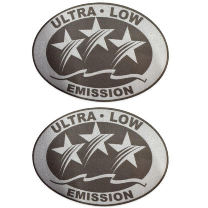 2X Low Emission Outboard Stickers for California DOT (Light Gray)