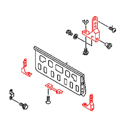 Rear Tail gate Hinge Set for Isuzu D-Max Chevrolet LUV 2002-2012