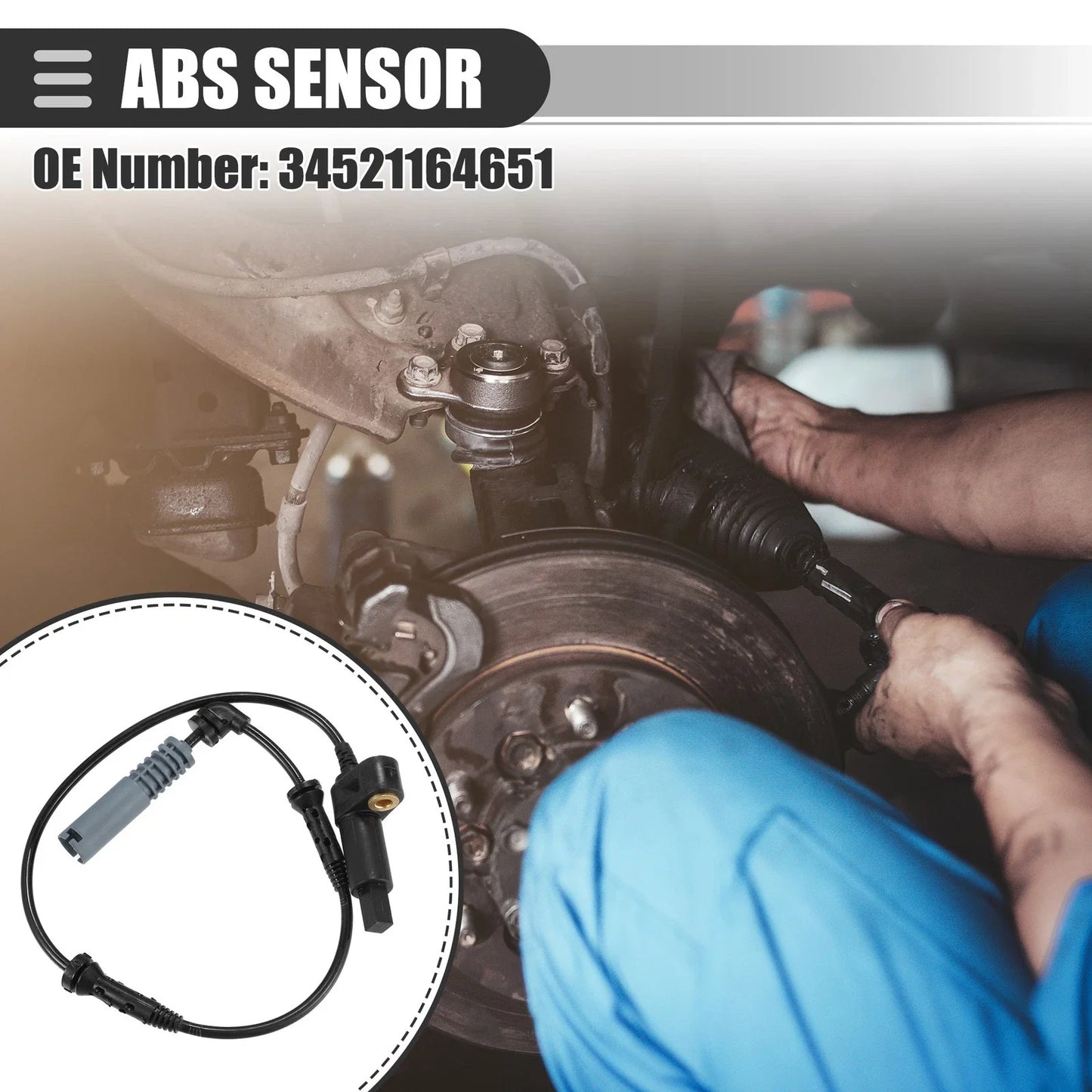 Front Left/Right ABS Wheel Speed Sensor for BMW 320i (2001-2002)