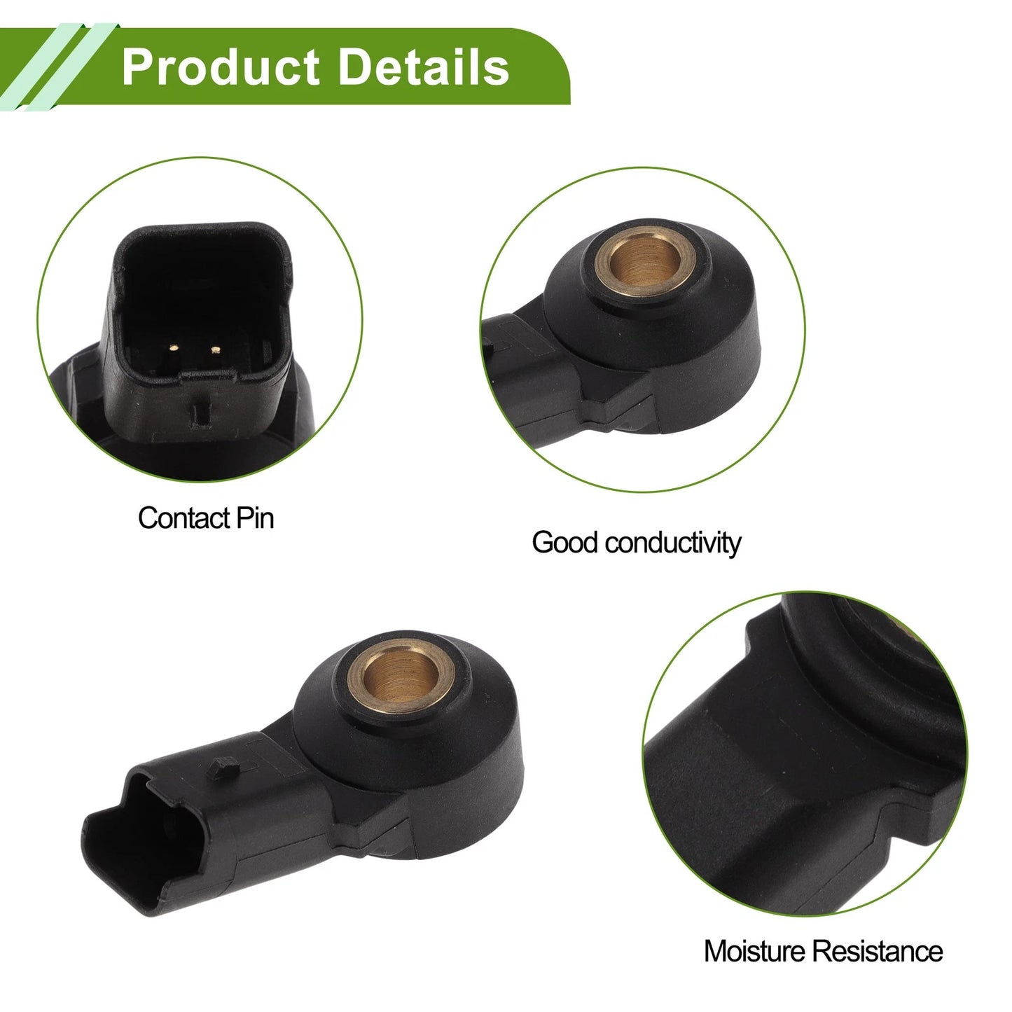 1 Pc Ignition Knock Sensor for Peugeot 308 BioFlex (2007-2014)