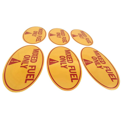 6x Fuel Only Sticker for Truck Vinyl Tank Decal