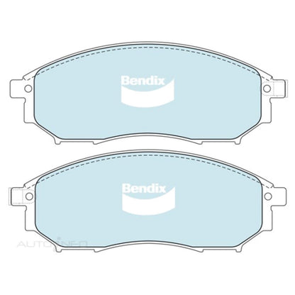 Set of 4 Bendix Front Disc Brake Pads for Nissan Murano (2011–2016)