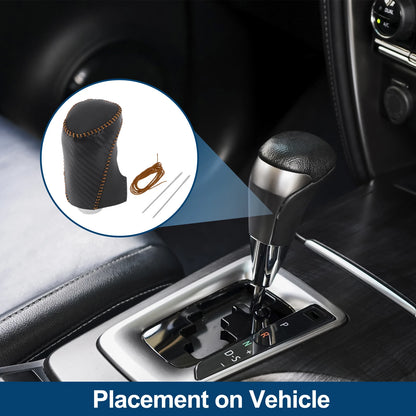 Gear Shift Knob Cover for Chevrolet Equinox (2010–2017) Black Carbon Fiber