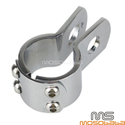 Chrome Engine Guard Clamps for Motorcycle 1 1/8" Crash Bar