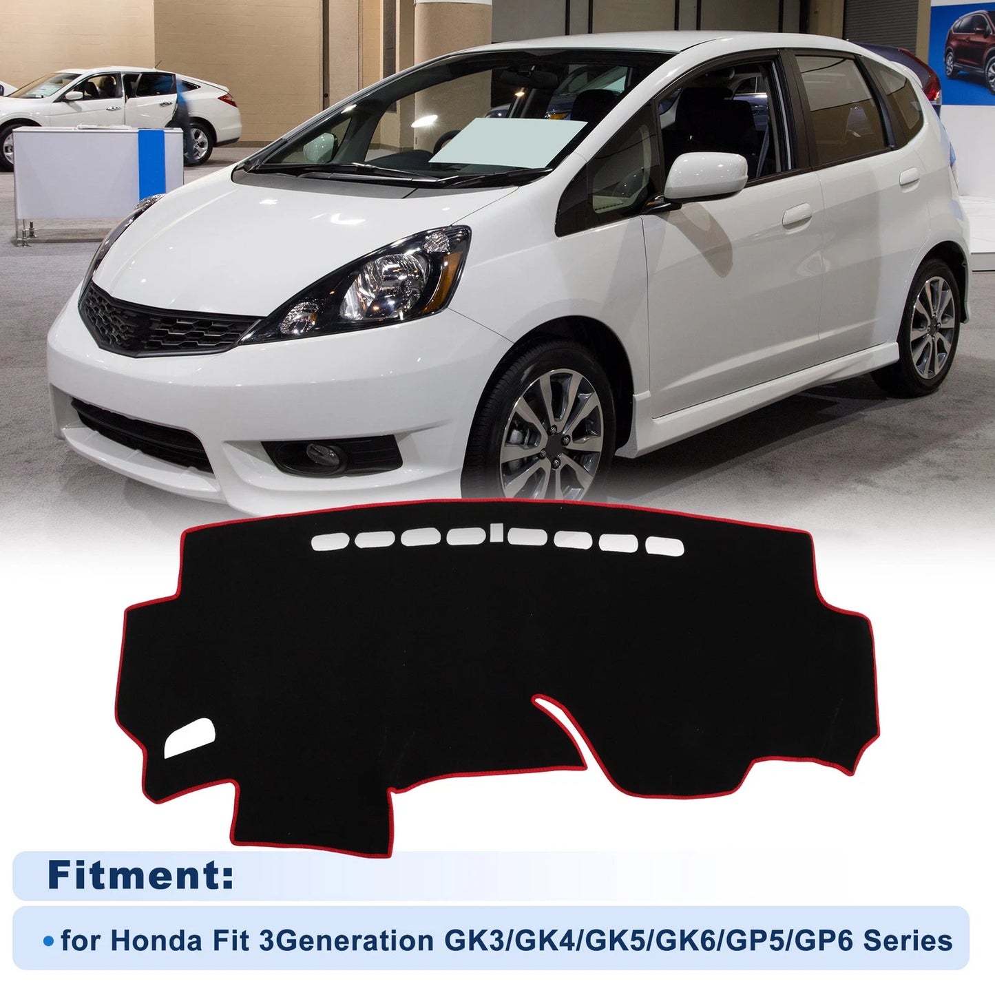 Dash Cover for Honda Fit (2015–2020) GK3/GK4/GK5/GK6/GP5 Polyester