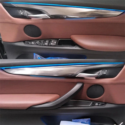 5D Carbon Fiber Interior Trim Decal Sticker for BMW X5 (2008-2018)