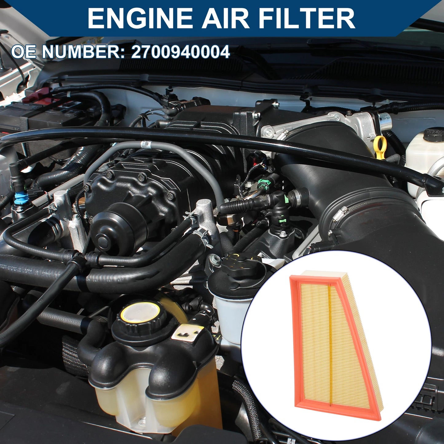 Engine Air Filter No. 2700940004 for Mercedes-Benz GLA250 (2015–2020)