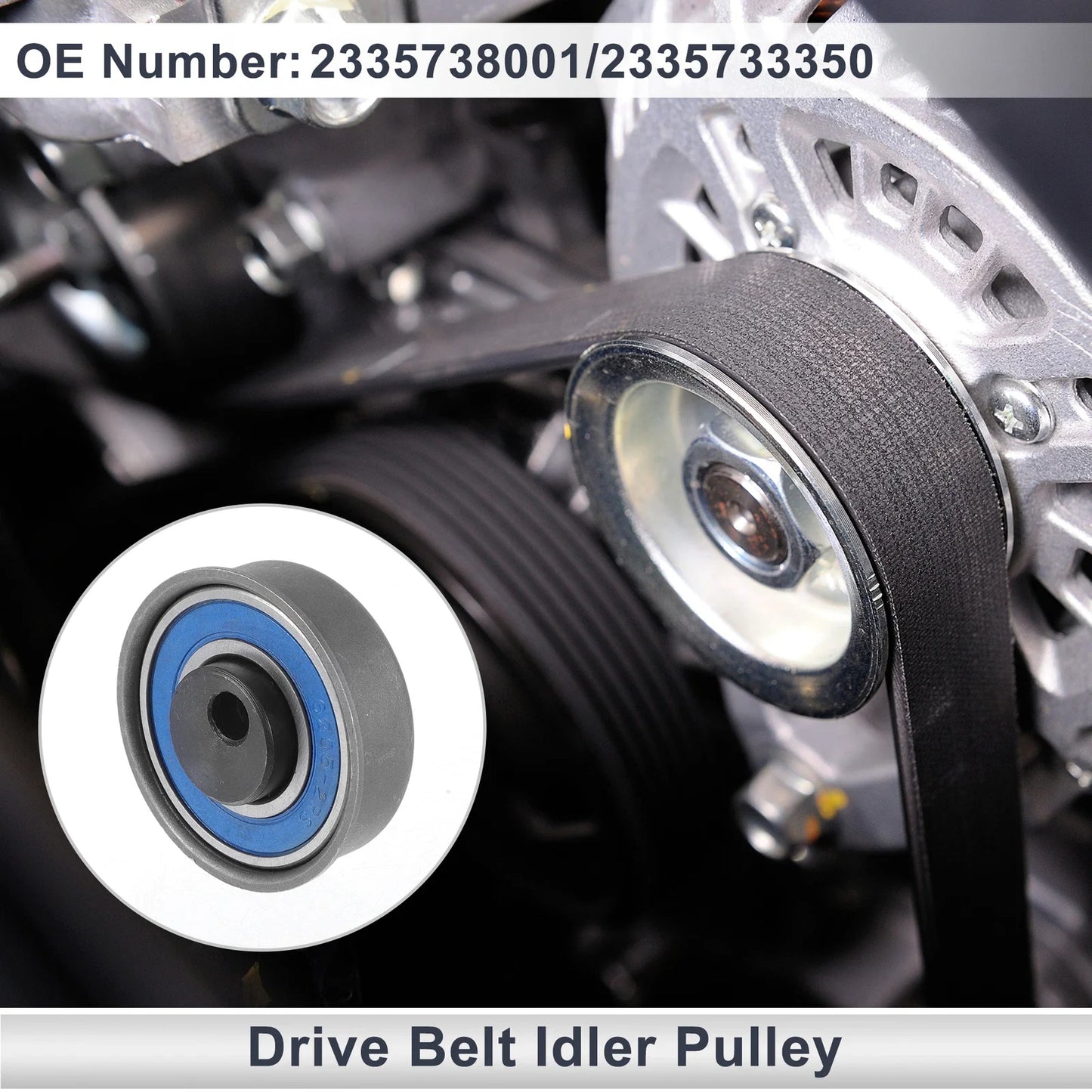 Drive Belt Idler Pulley for Hyundai Santa Fe (2001-2004) 1 x Pulley