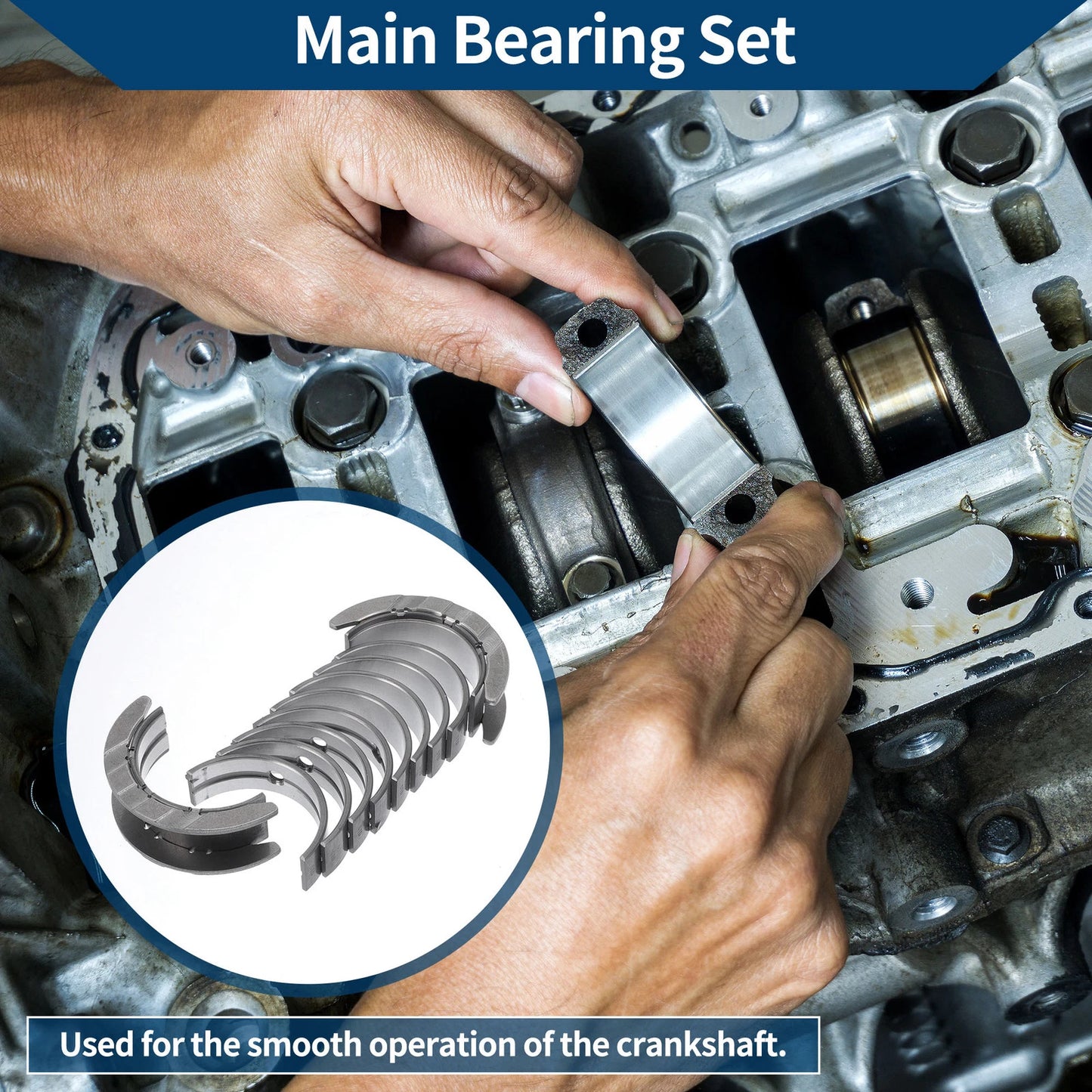 Main Bearing Set No.11217598959 for BMW 125i (2010–2016)