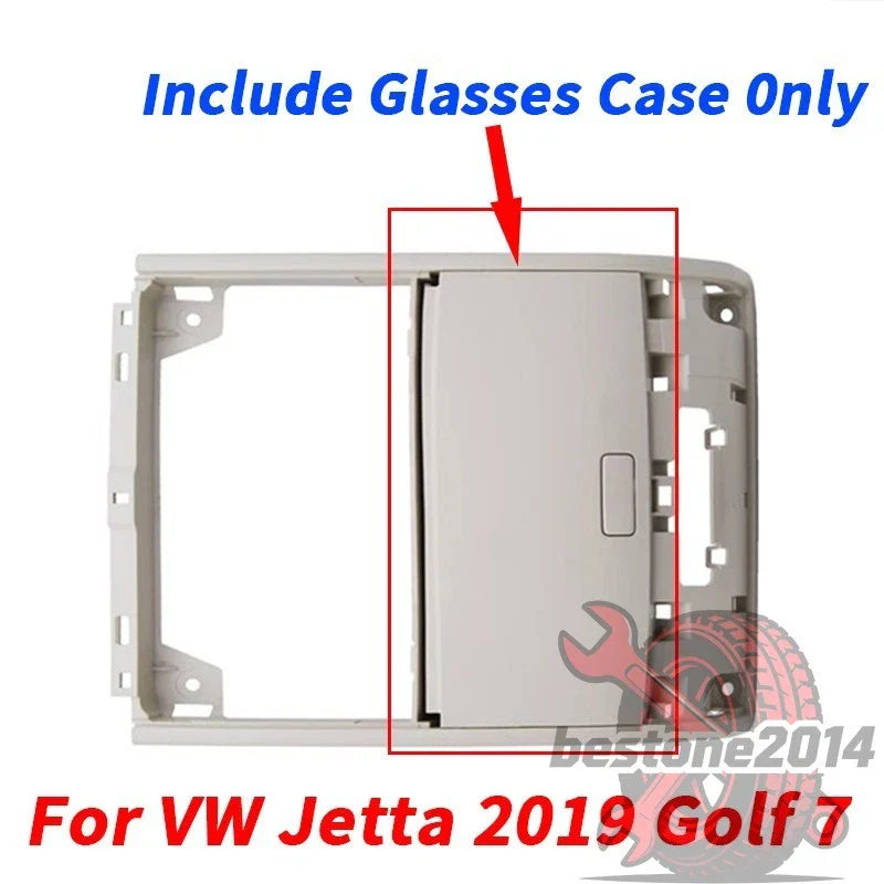 Beige Sun Glasses Case Holder Storage Box for VW Jetta (2019–2019)