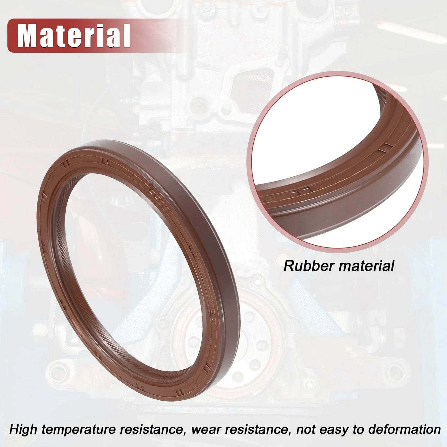 2 x Engine Crankshaft Oil Seals for Honda Pilot (2005-2012)