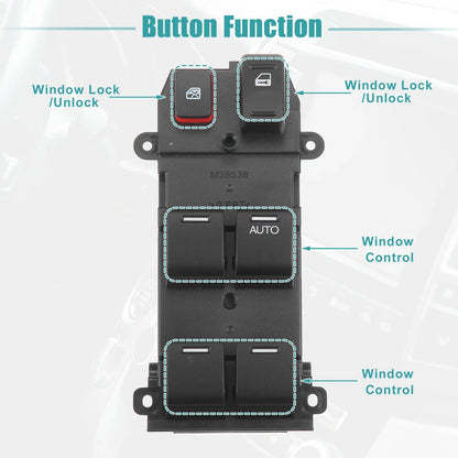 Right Driver Side Power Window Switch for Honda CR-V (2007-2010)